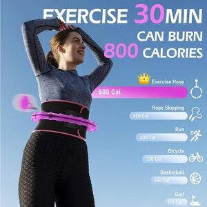Pink Weighted Exercise Hoop for Women